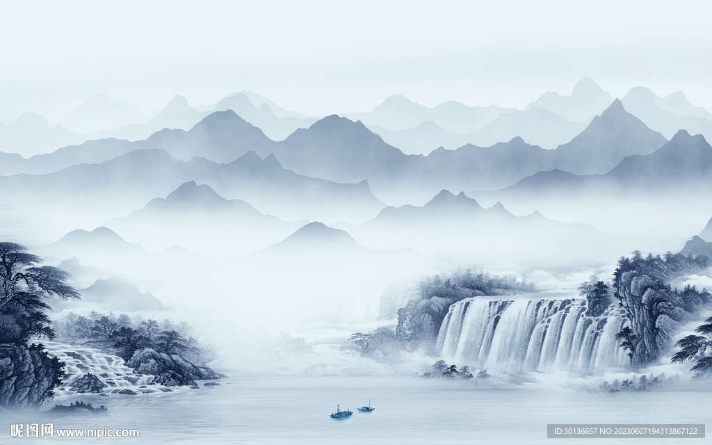 高清 最新背景山水 tiF分层