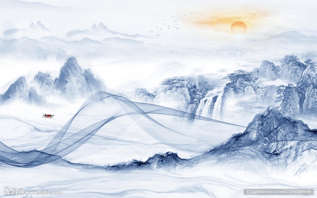 客厅 高清上传山水 TiF分层