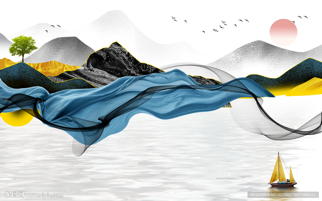 高清 岩板最新山水 TiF分层