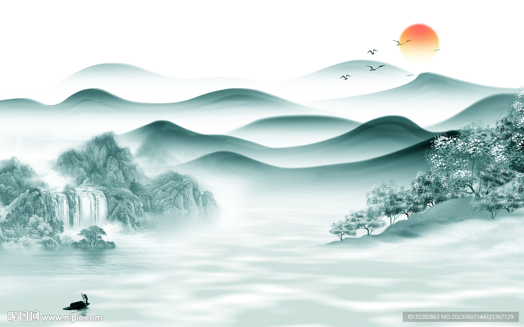 高档 高端别墅山水 tIf分层