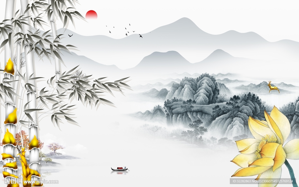 高清 高端别墅山水 tIf分层