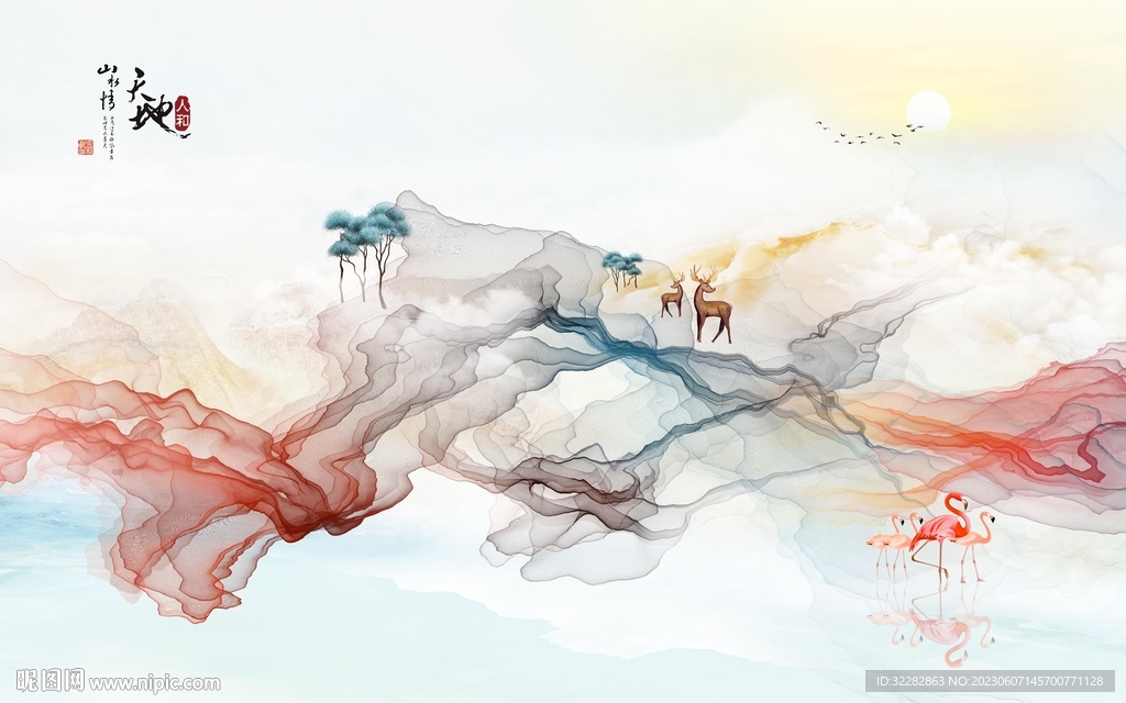 现代 高端别墅山水 tIf分层