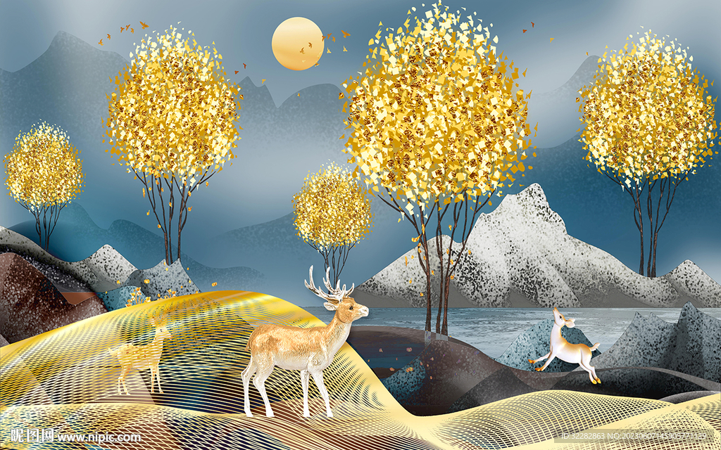 简约 高端别墅山水 tIf分层