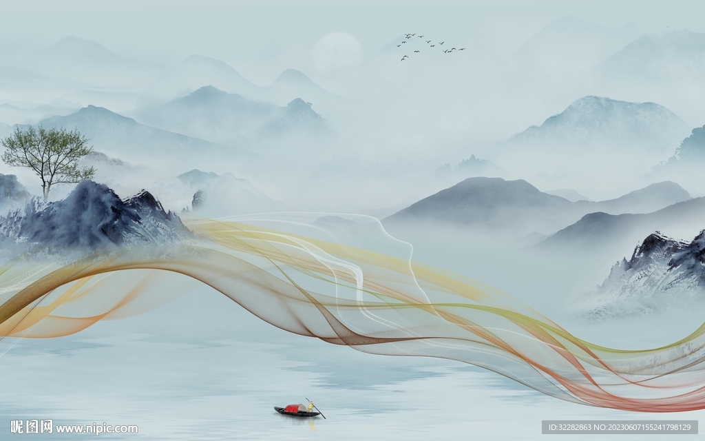 简约 最新爆款山水 TIf分层