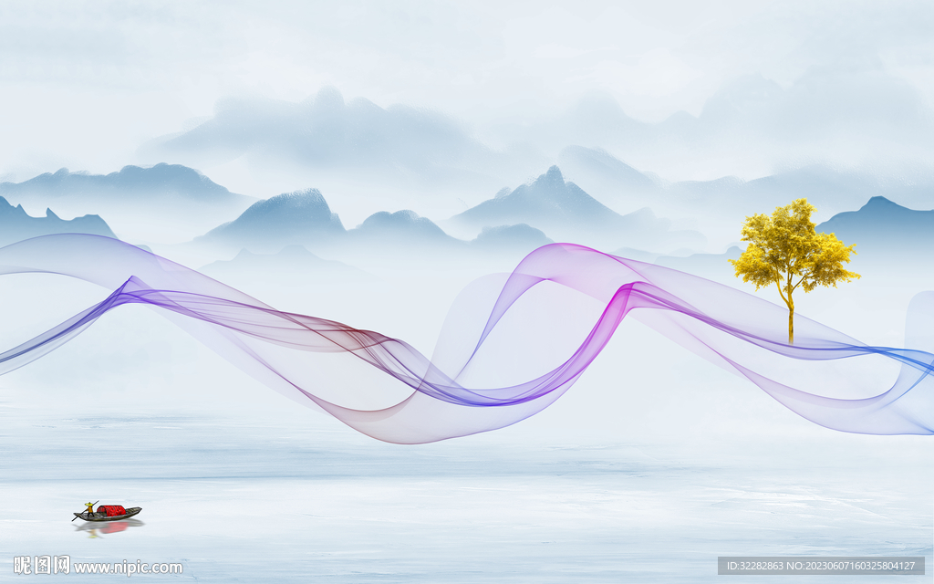 现代 最新爆款山水 TIf分层