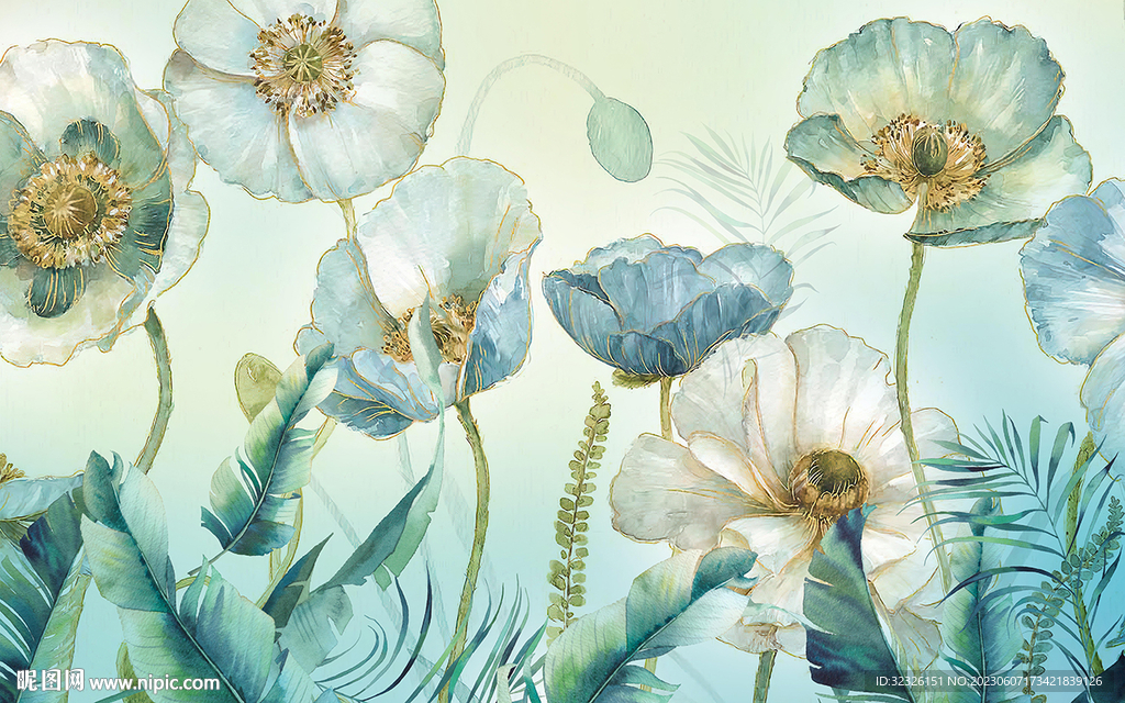 简约 高清电视山水 tif分层