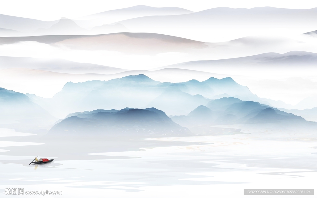 蓝色 新款背景山水 tIf分层