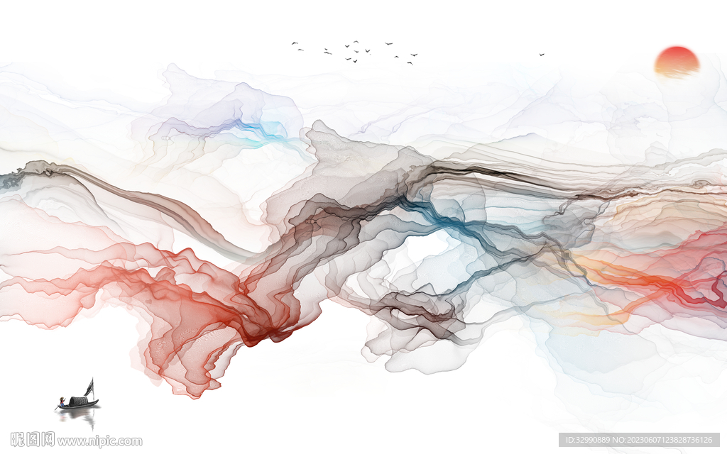 最 新款背景山水 tIf分层