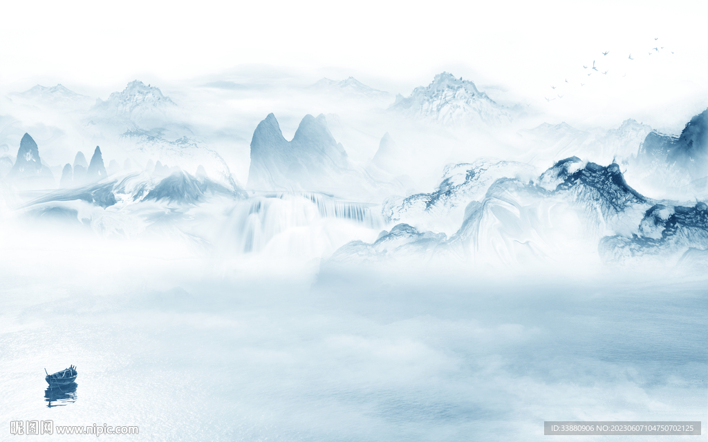 爆款 高清新款山水 tiF分层