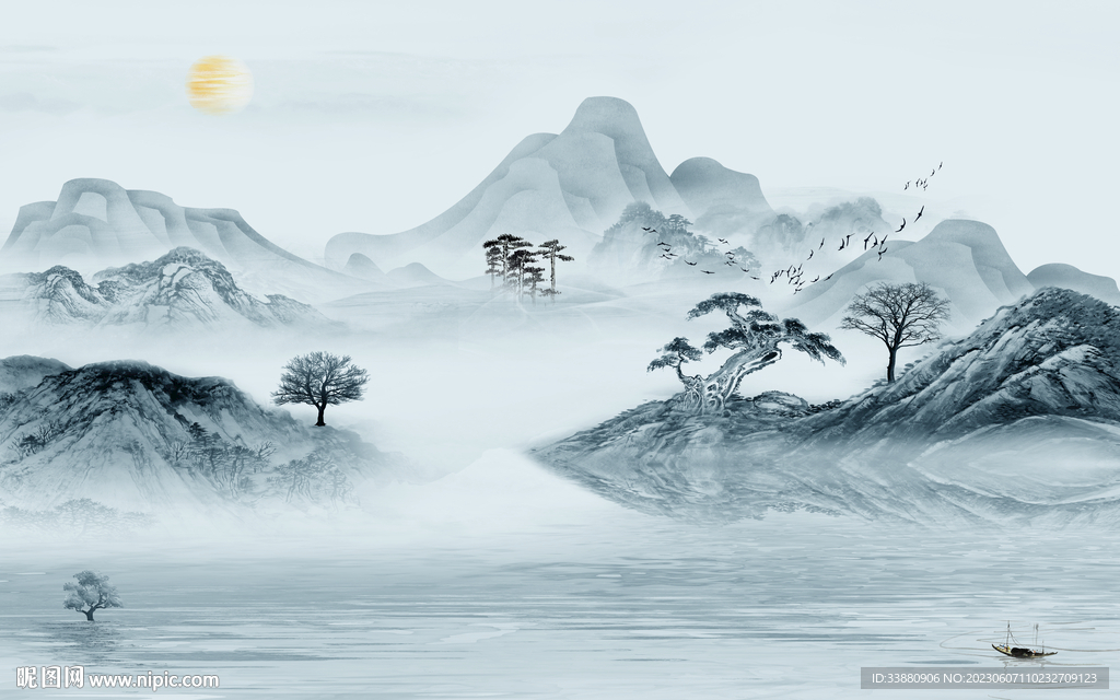 高档 高清新款山水 tiF分层