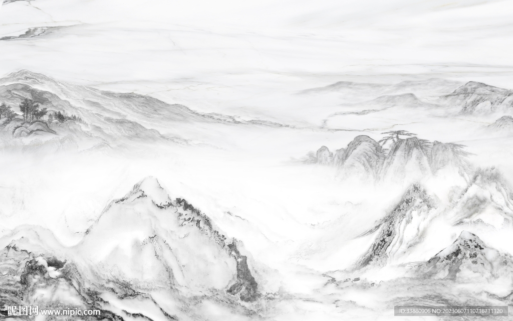 大气 高端背景山水 TiF分层