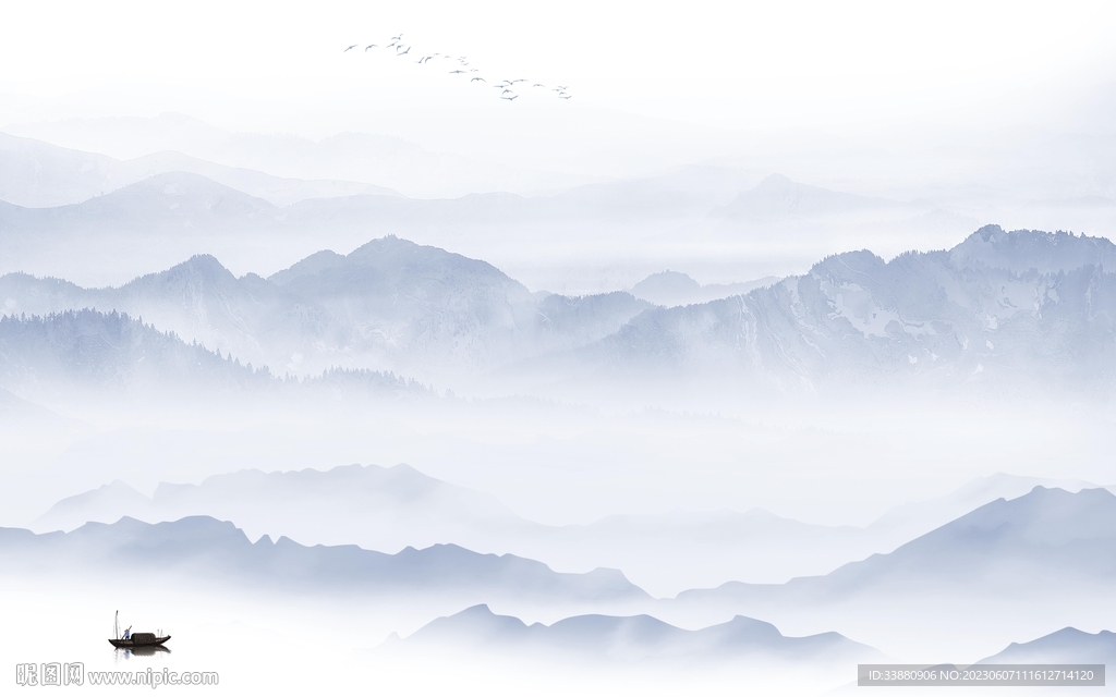 新传 简奢新款山水 tiF分层