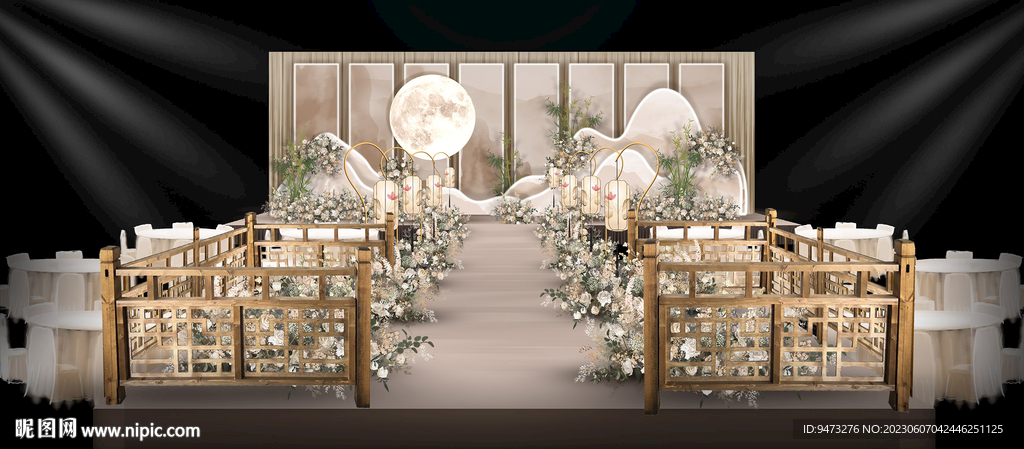 香槟色中式仪式区