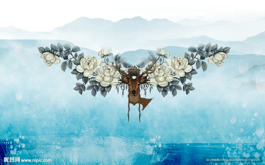 高清 简奢欧式框画 TIF分层