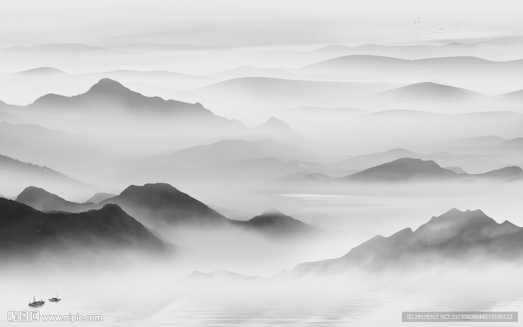 大气 高清新款山水 TIf分层