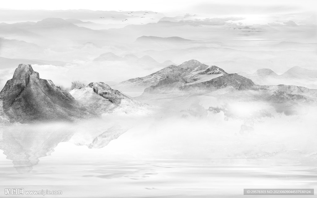 客厅 现代高端山水 tIf分层