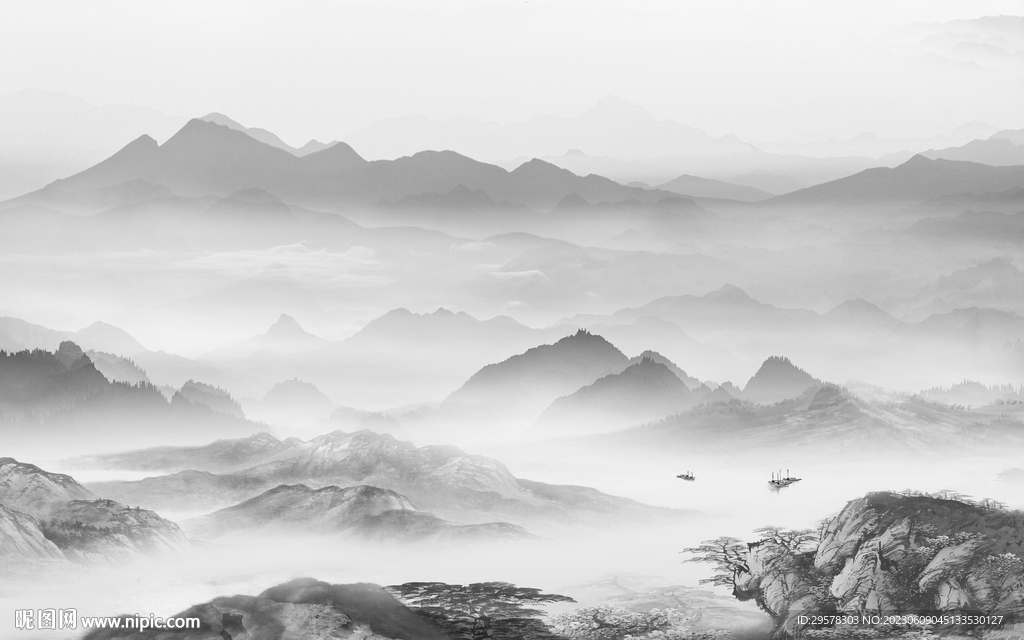 新品 高清新款山水 TIf分层