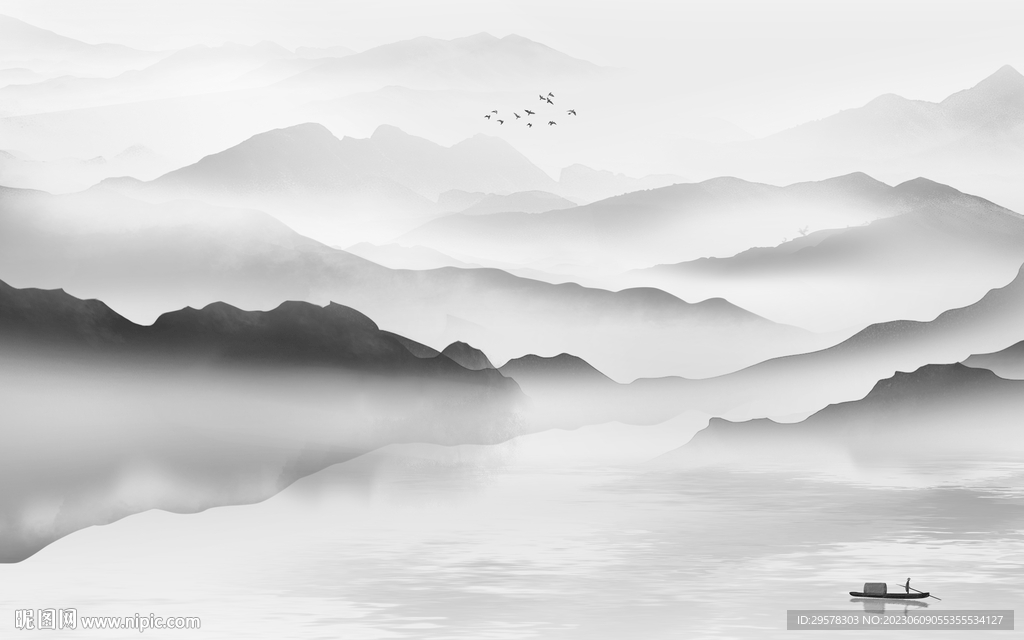 别墅 灰色新装饰画 TIF分层