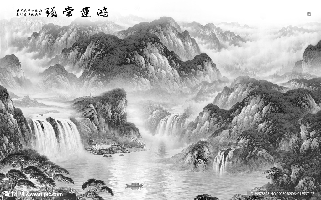 新传 灰色新装饰画 TIF分层