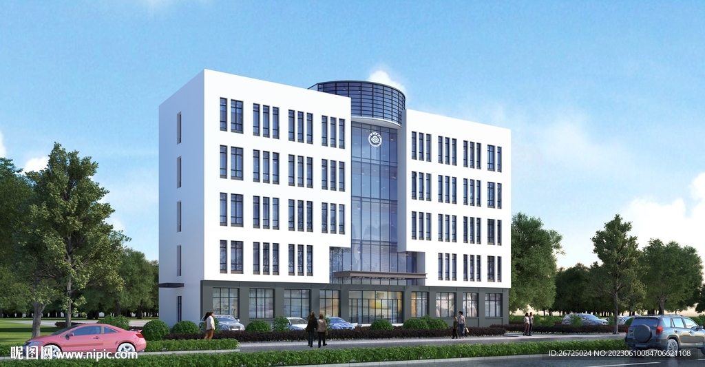 办公楼建筑外观设计案例效果图