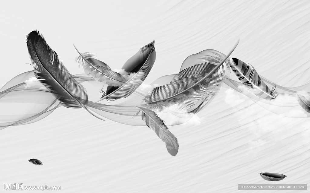 高档 中式客厅山水 tIf分层