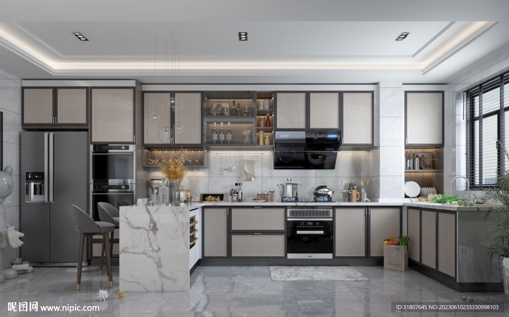 轻奢意式极简橱柜