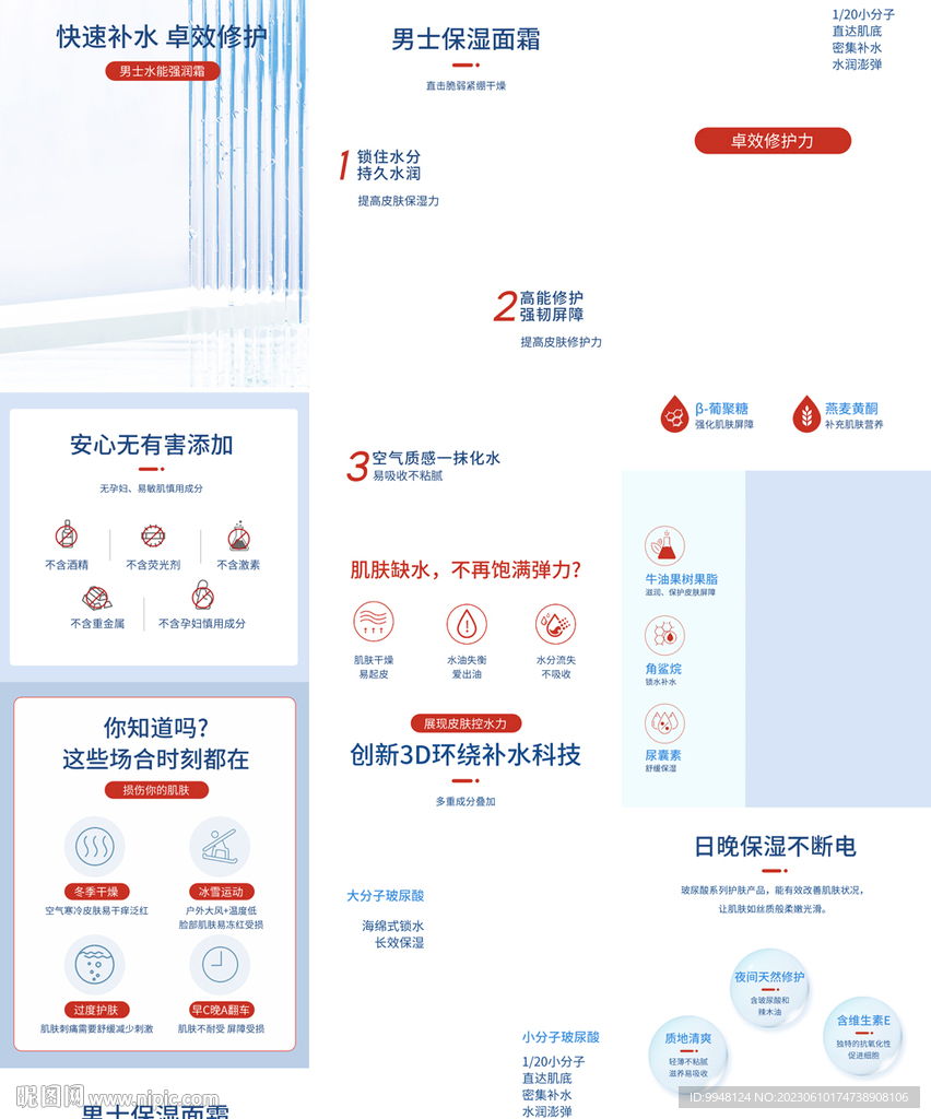 男士面霜宝贝详情页产品描述
