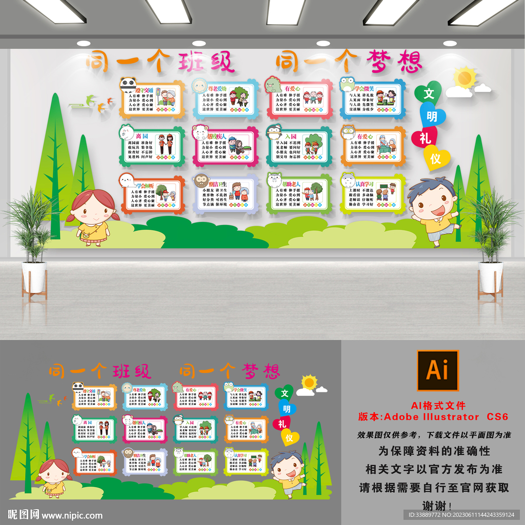 校园礼仪文化墙