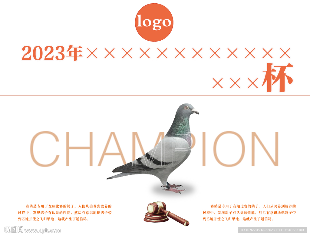 赛鸽比赛海报