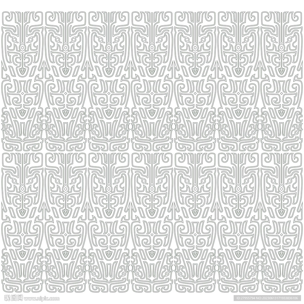 传统文化线条背景