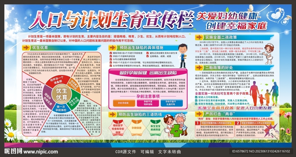 人口和计划生育宣传栏