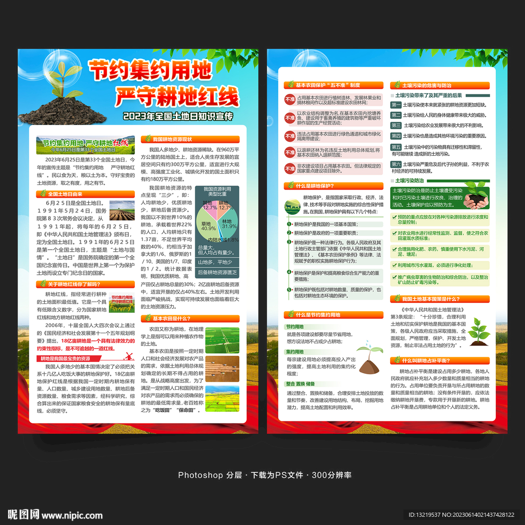 全国土地日海报