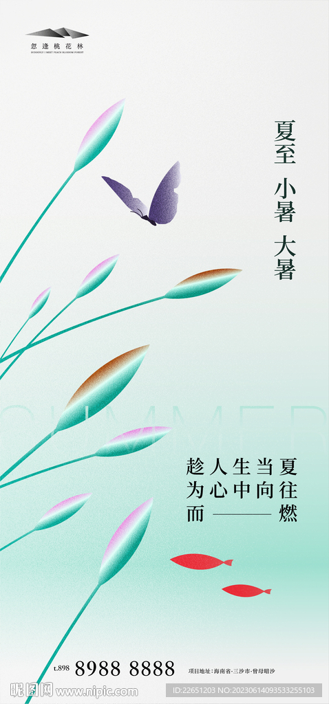 夏至小暑大暑海报