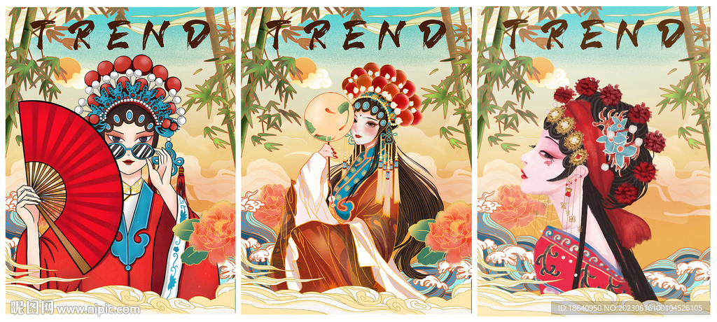 国潮京剧花旦图