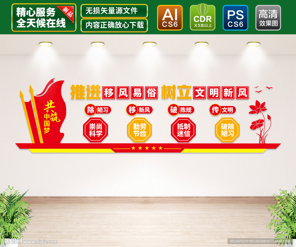 移风易俗文化墙