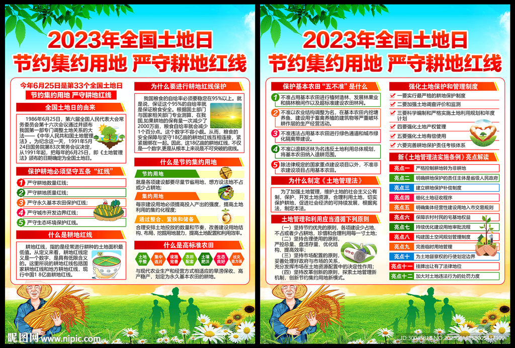 2023年全国土地日宣传单