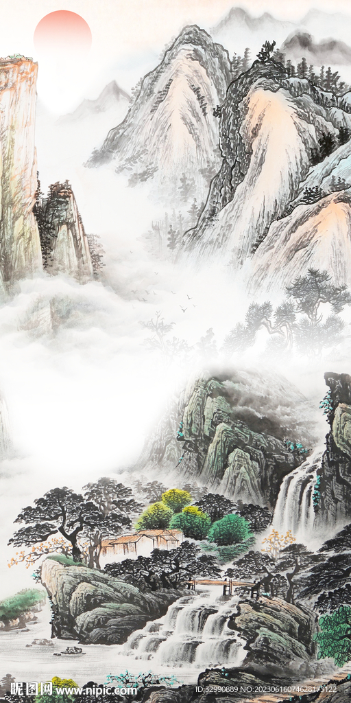 高清 简约新玄关画 TiF分层