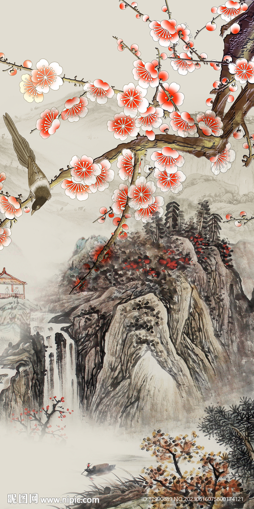 高档 最新款玄关画 tiF分层