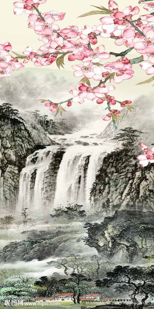 高雅 最新款玄关画 tiF分层