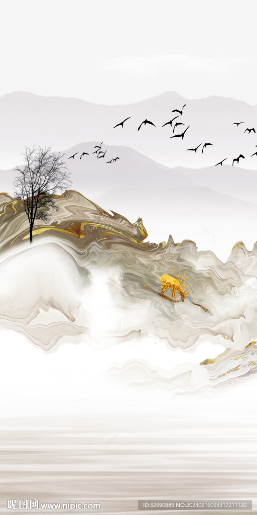 高端 意境新玄关图 tiF分层