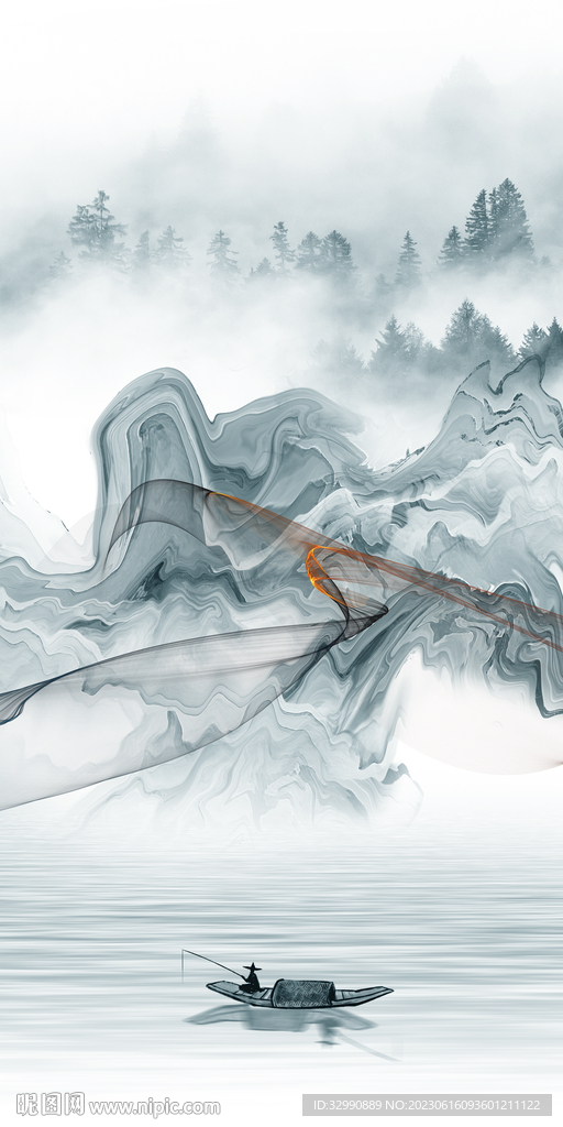 别墅 简约新玄关画 tiF分层