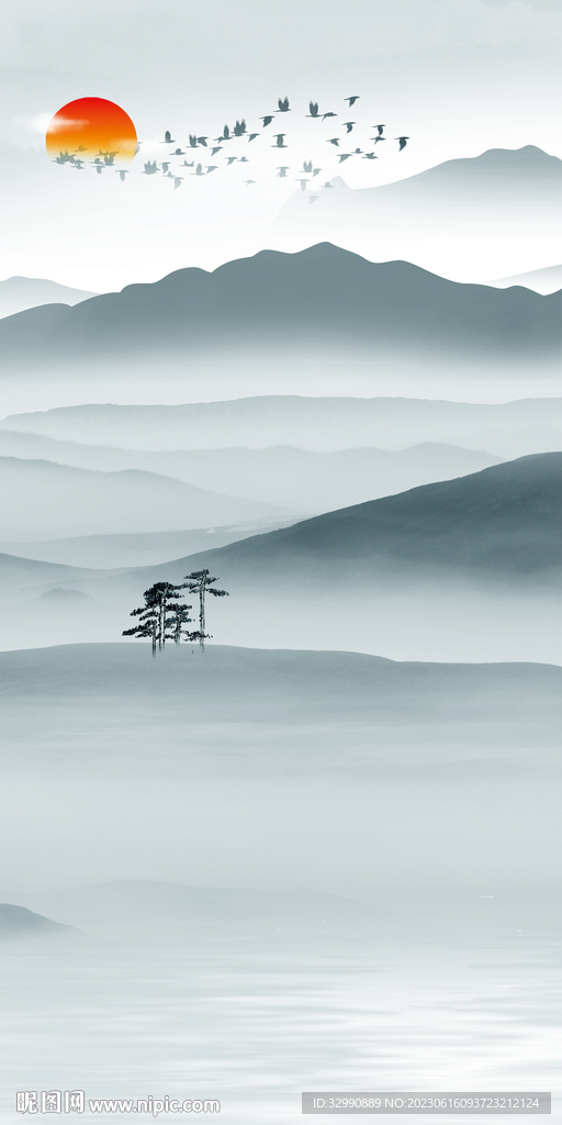 大气 意境新玄关图 tiF分层