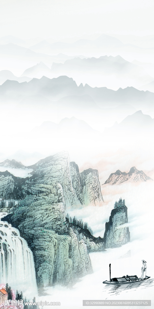 爆款 高清新玄关画 tiF分层