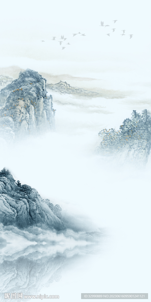 高雅 高清新玄关画 tiF分层