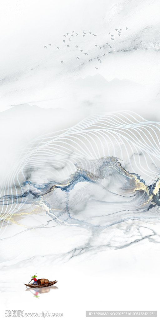 高端 高清新玄关画 tiF分层