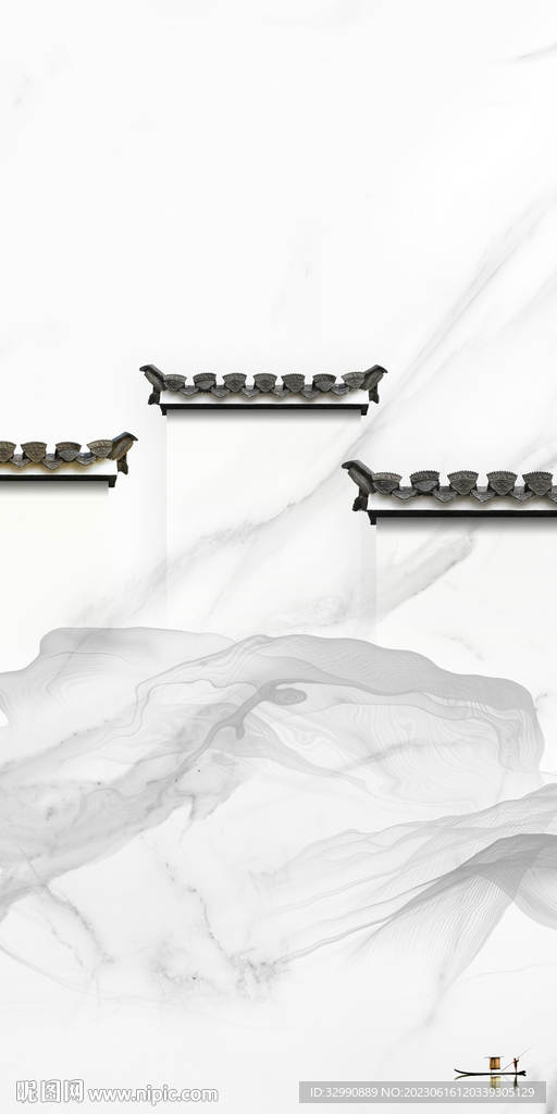 意境 新款高档玄关 Tif分层