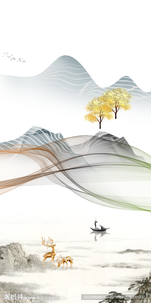 现代 中式简意玄关 TiF分层