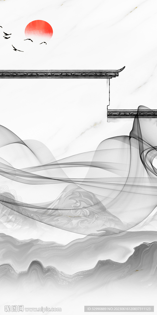 高清 新款高档玄关 Tif分层