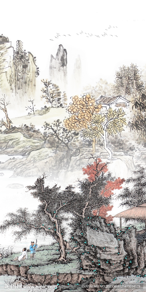 古风 大气简意玄关 Tif分层