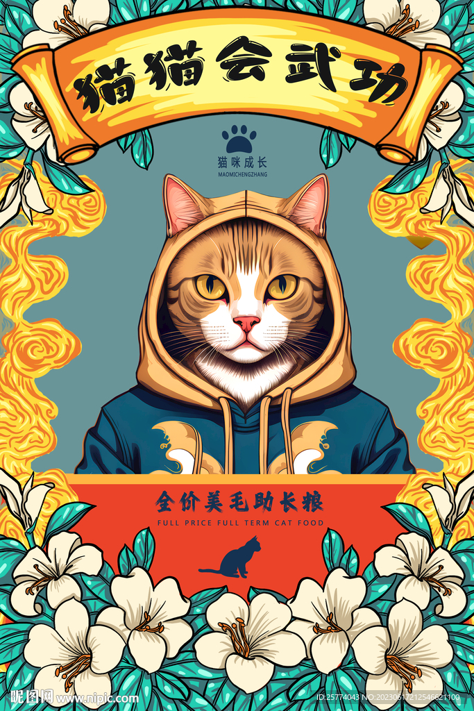 猫粮海报